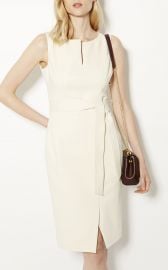 V-NECK WRAP PENCIL DRESS at Karen Millen